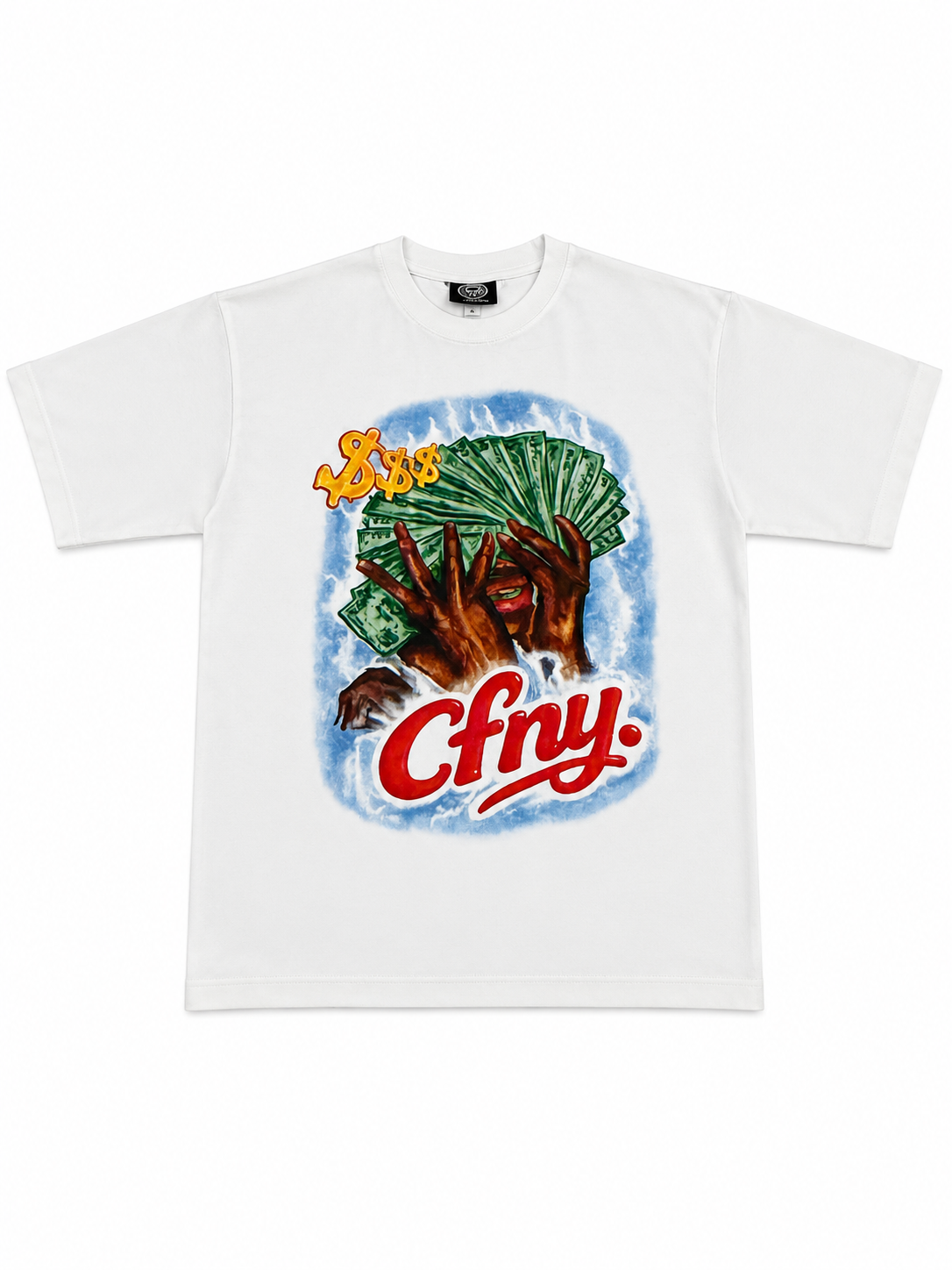 “Money On Mind” White Tshirt